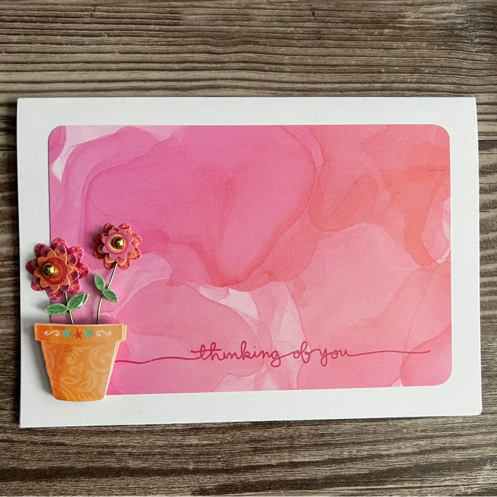 Handmade Greeting Cards Thinking of You & Hello Set of 10 5” x 7” With Envelopes